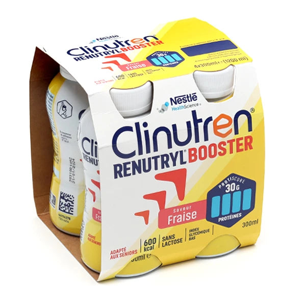 Clinutren® / Renutryl Booster – Saveur Fraise – Bouteille 300 ml