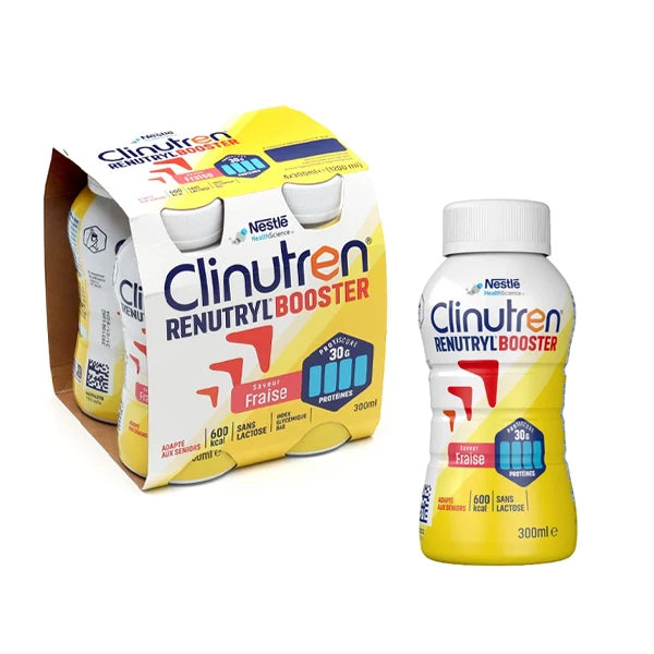 Clinutren® / Renutryl Booster – Saveur Fraise – Bouteille 300 ml